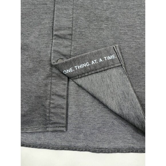 Lululemon Mens Shirt Long Sleeve Button Size XL Oxford Gray Performance Casual - Picture 7 of 10